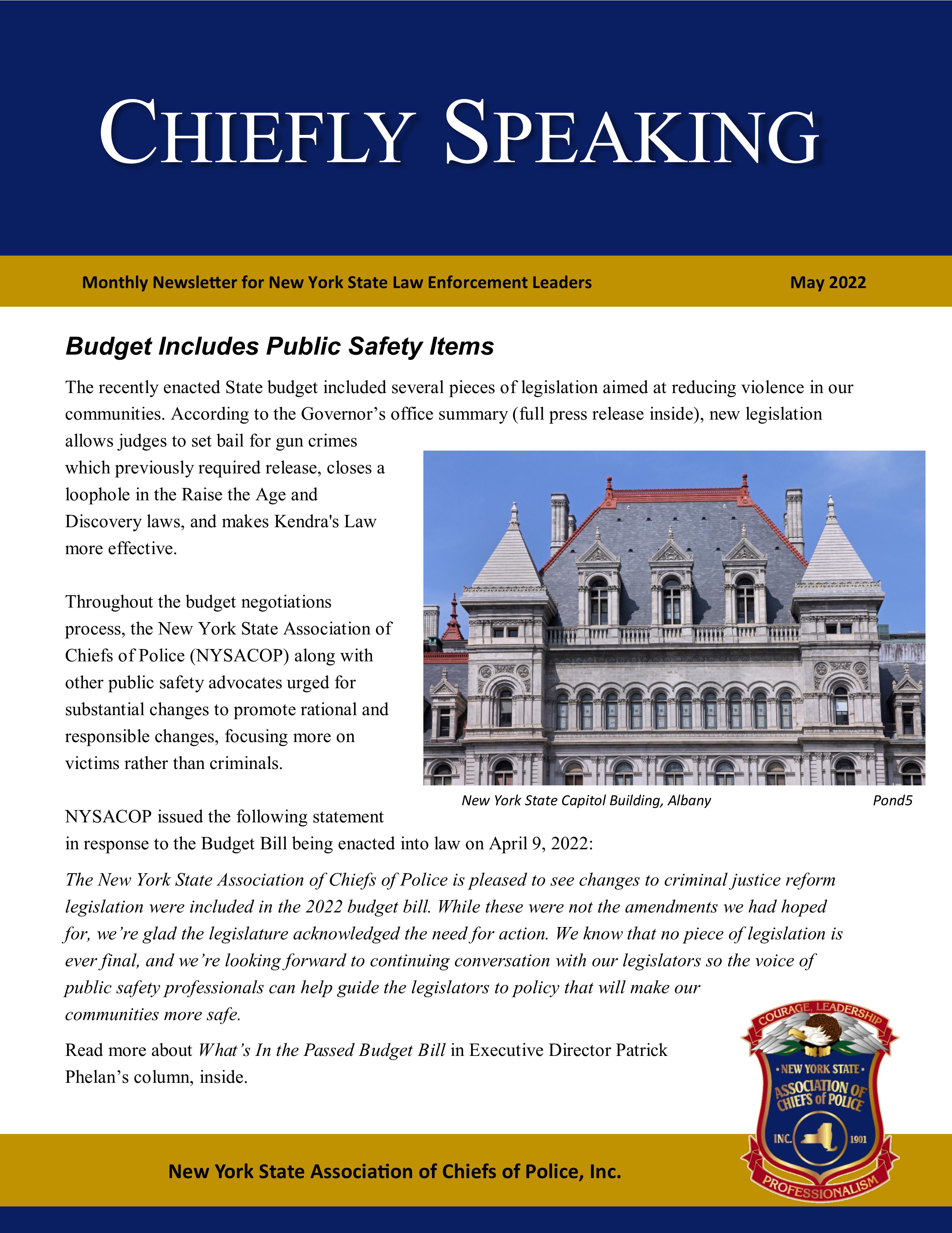 Chiefly Speaking May 2022 Chiefly Speaking May 2022