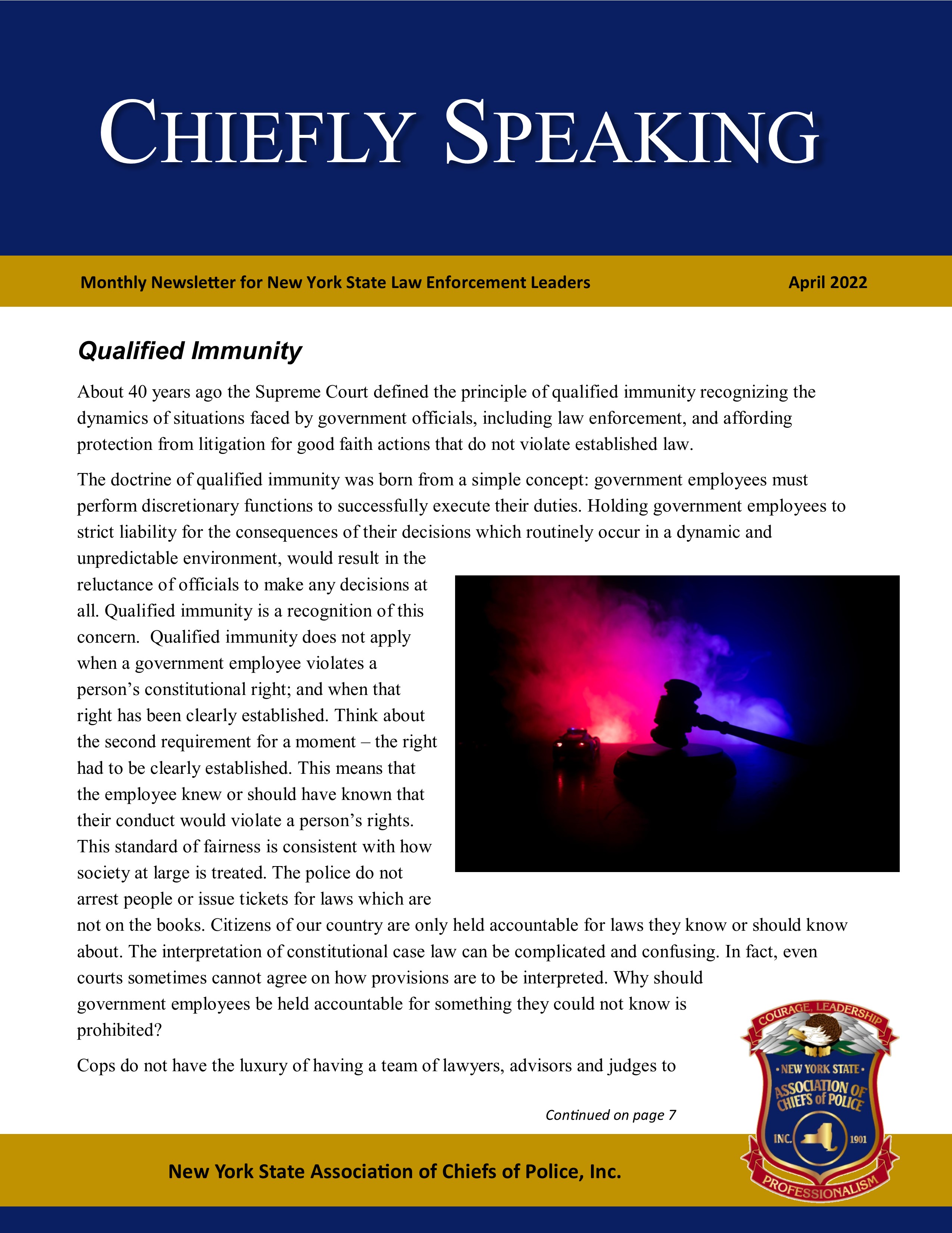 Chiefly Speaking April 2022 Chiefly Speaking April 2022
