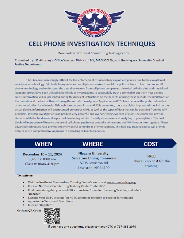 Cell Phone Investigative Techniques