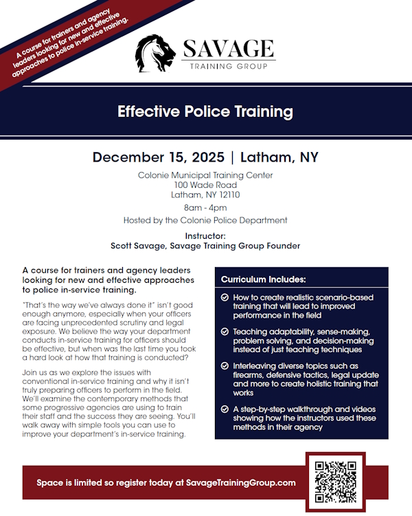 Effective Police Training - Latham, NY | New York State Association of ...